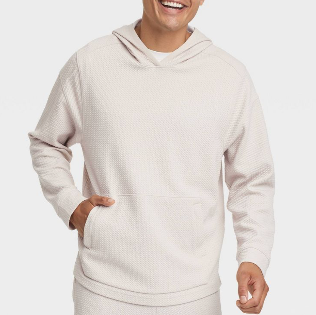 ALL IN MOTION - Men’s textured fleece hoodie.