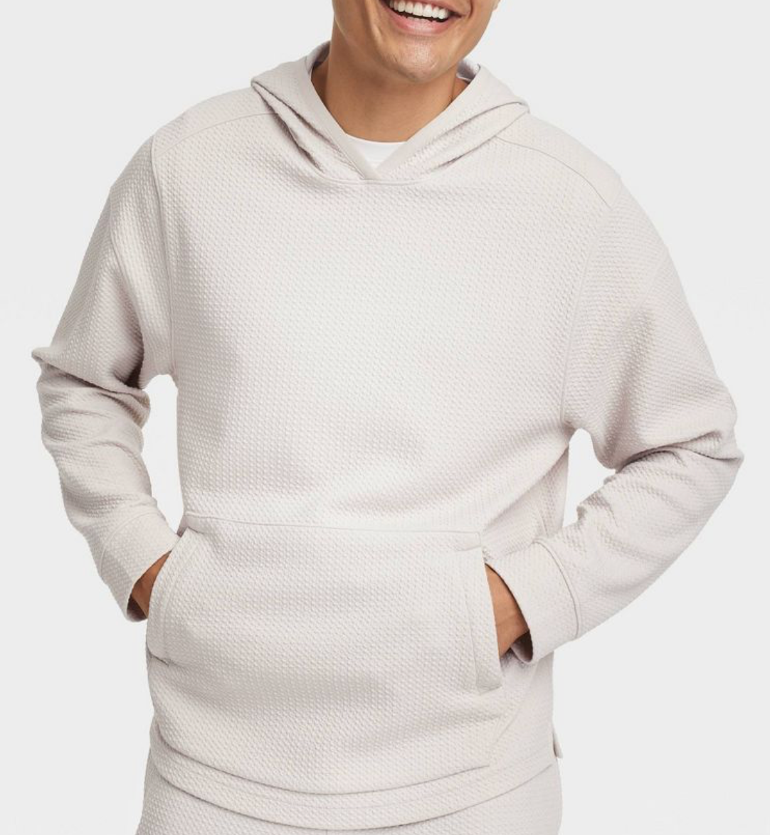 ALL IN MOTION - Men’s textured fleece hoodie.