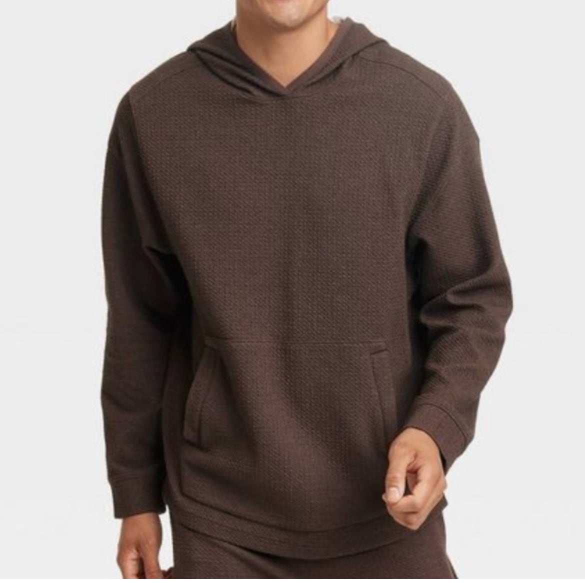 ALL IN MOTION - Men’s textured fleece hoodie.