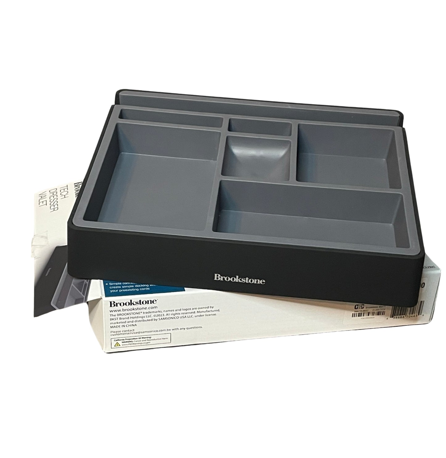 BROOKSTONE - Tech dresser valet.