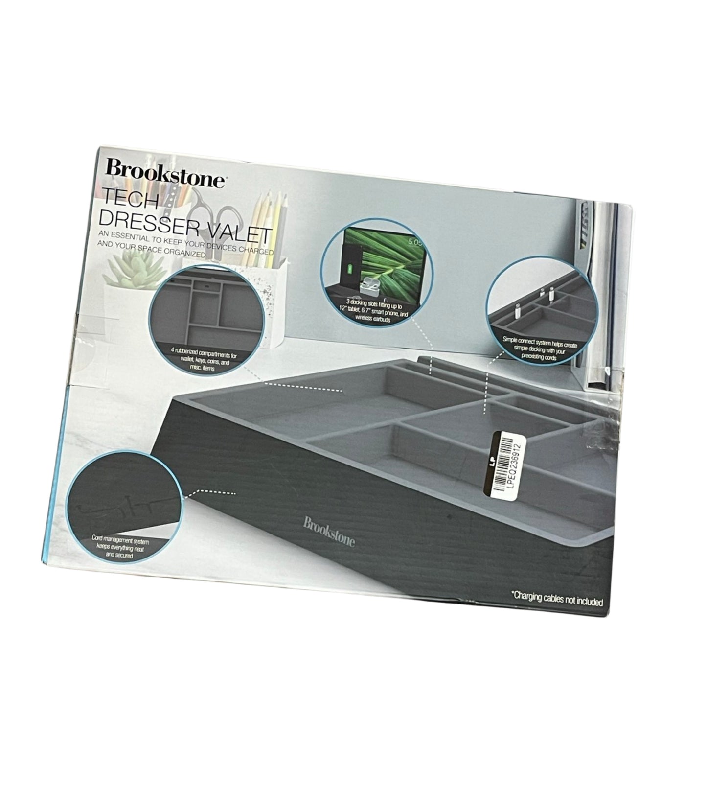 BROOKSTONE - Tech dresser valet.