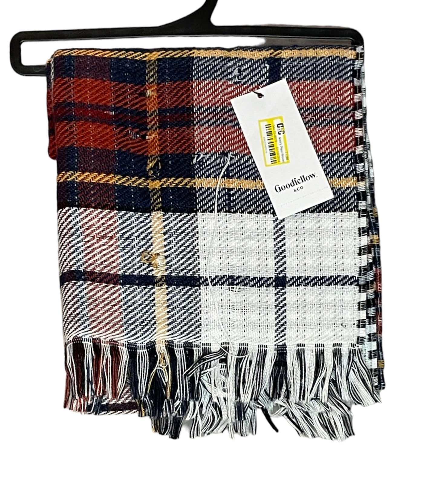 GOODFELLOW & CO - Men’s plaid woven oblong scarf.