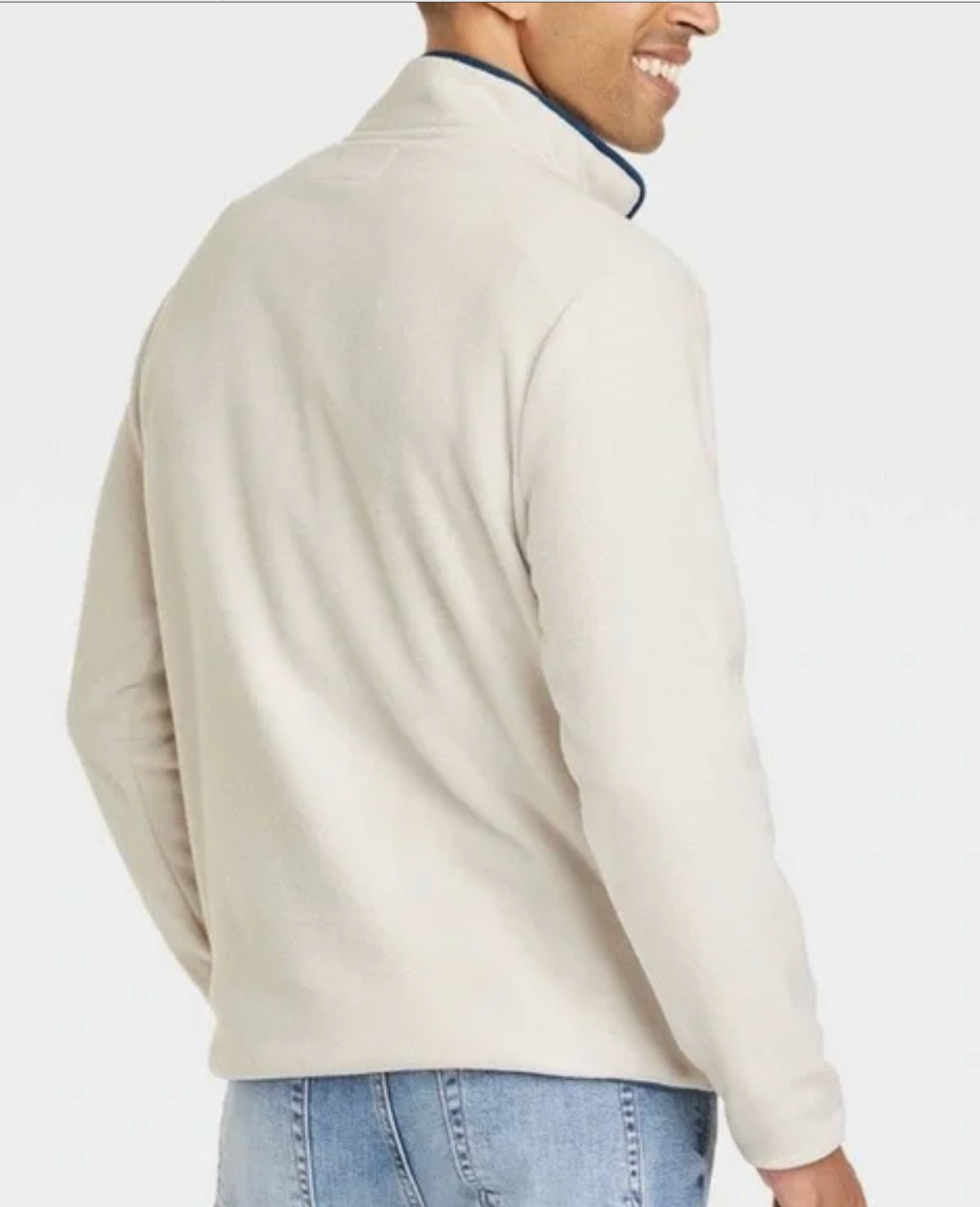 GOODFELLOW & CO - Men’s quarter-zip fleece sweatshirt.