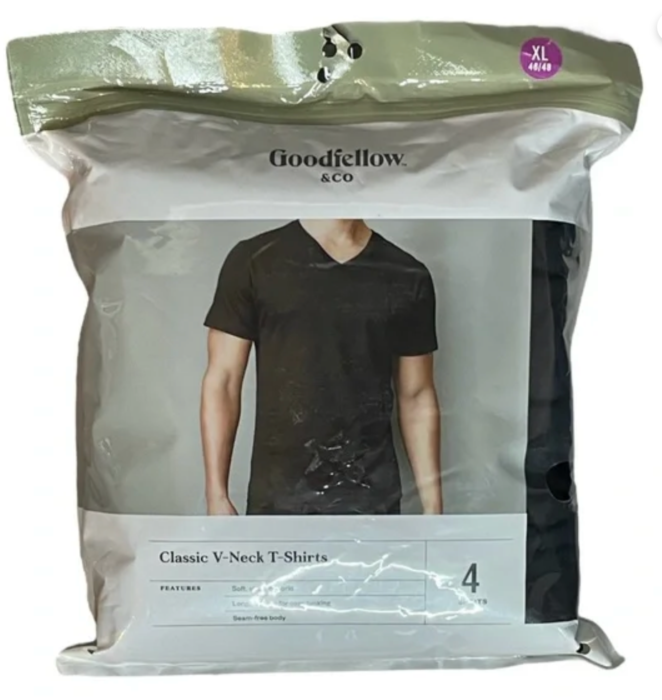 GOODFELLOW & CO - Men’s 4pk V-neck t-shirt.