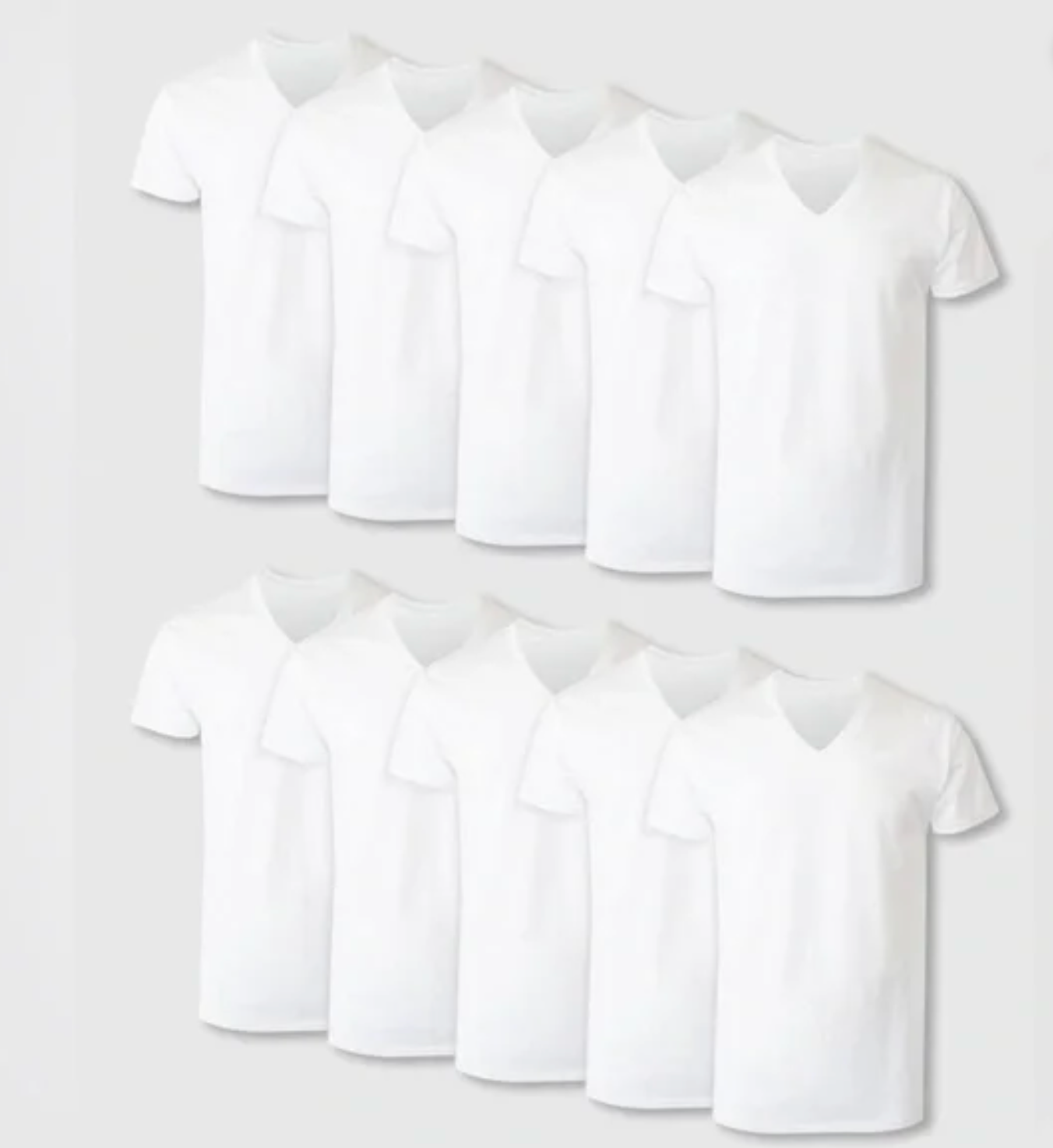 HANES - Men’s V-neck undershirts 10pk.