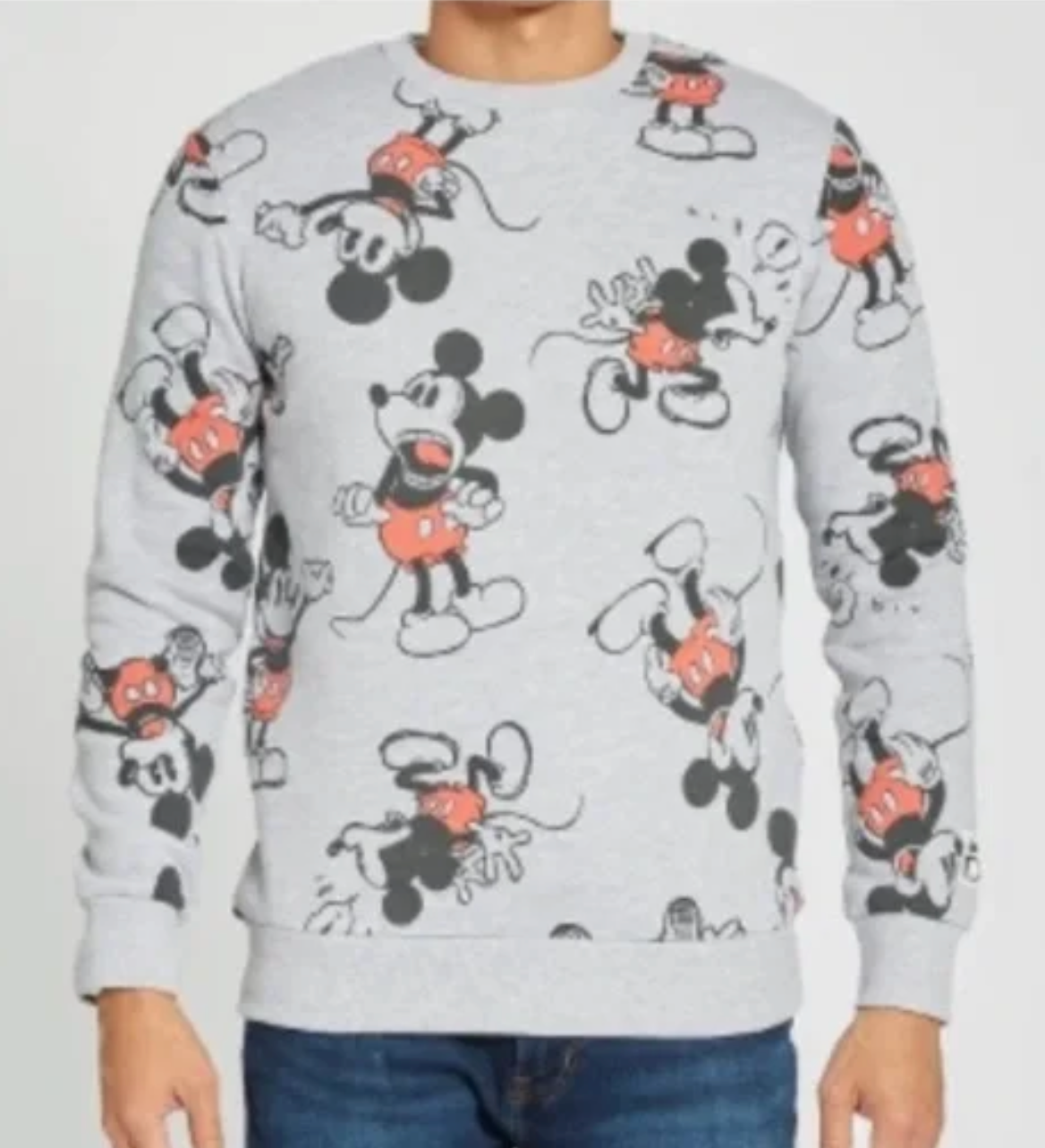DISNEY - Men’s 100 Mickey pullover sweatshirt.