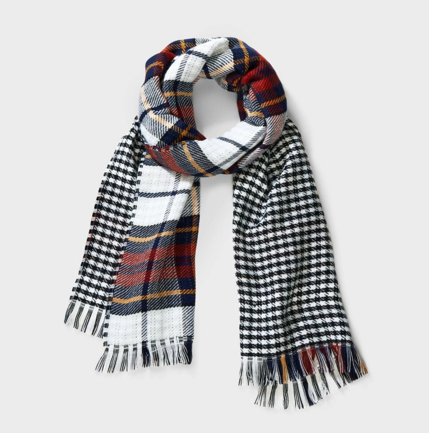 GOODFELLOW & CO - Men’s plaid woven oblong scarf.