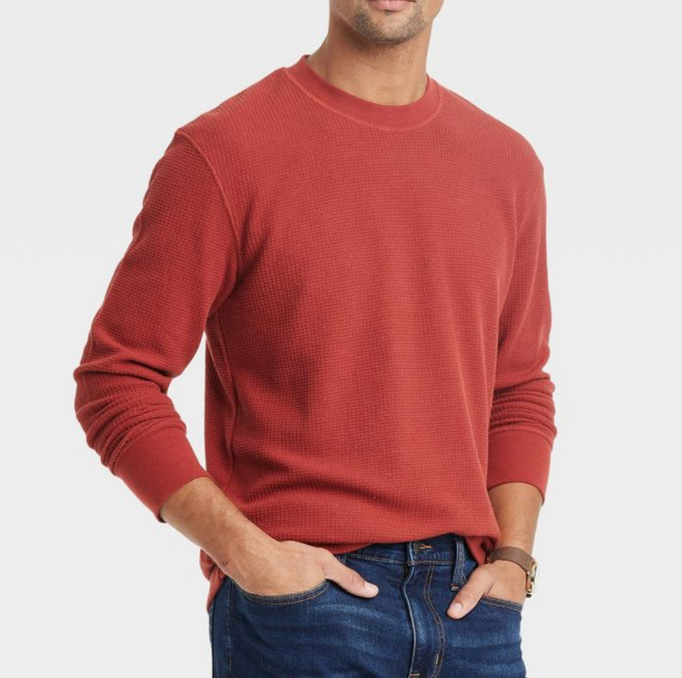 GOODFELLOW & CO - Men’s textured crewneck shirt.