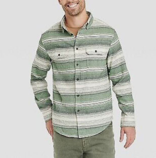 GOODFELLOW & CO - Men’s flannel button down shirt.